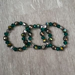 Set of three bracelets